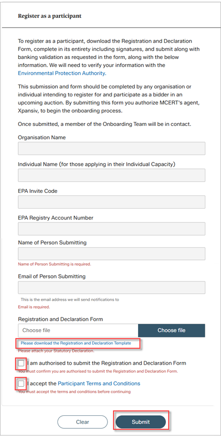 Register Form