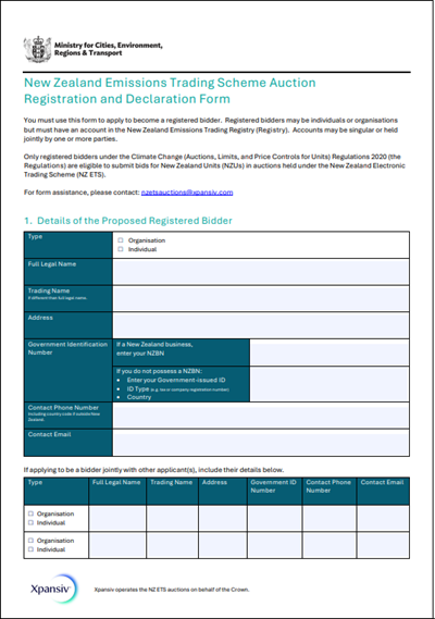 Declaration Form